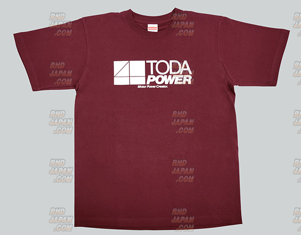 Toda Racing TODA Power Cotton T-Shirt - Burgundy Small